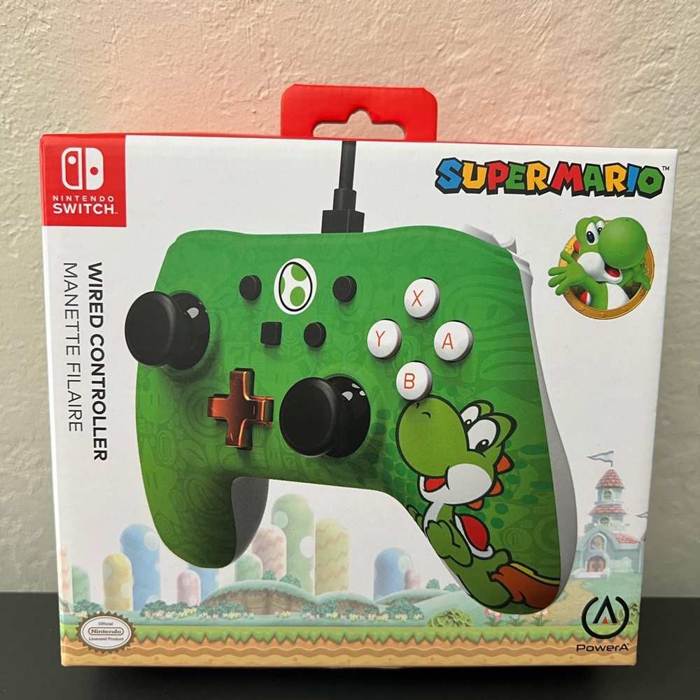 Nintendo Switch Wired Controller Super Mario - Yoshi